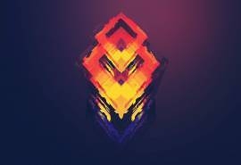 五颜六色的菱形创意桌面壁纸