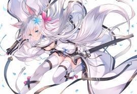 曲线丰满的动漫美女桌面壁纸