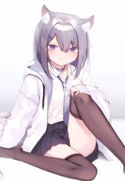 二次元黑丝美腿美女手机壁纸
