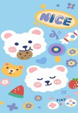 卡通可爱分屏高清手机壁纸