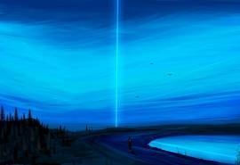 二次元梦幻风景插画桌面壁纸