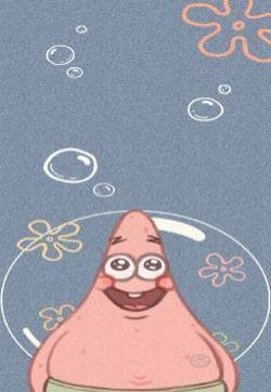 海绵宝宝派大星手绘高清手机壁纸