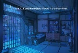 2020年11月唯美治愈动漫风景日历壁纸