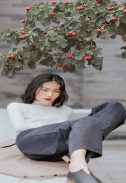 超模美女刘雯手机壁纸