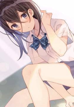 二次元JK制服美少女手机壁纸