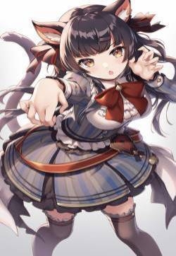 静坐中的动漫美女手机壁纸
