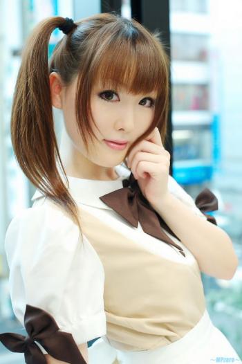 咖啡厅可爱女仆cosplay  两个可爱的翘辫子第5张