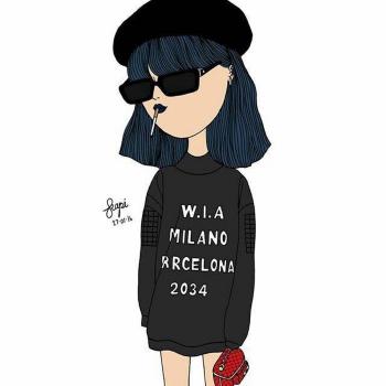 创意手绘女生头像图片第2张