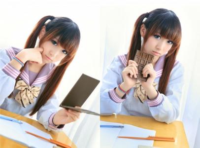 清纯可爱MM  学生装动人美女写真第3张