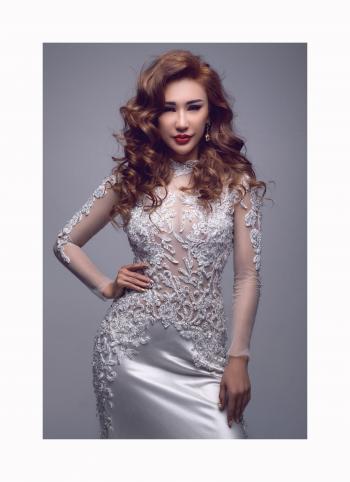 韩国美女卷发优雅女神性感美腿写真第3张