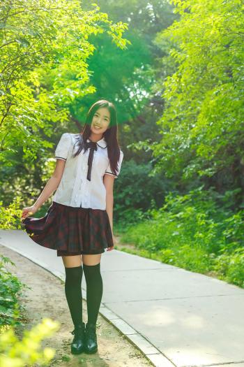 美若天仙的校花美女学生装制服诱惑艺术写真集第3张