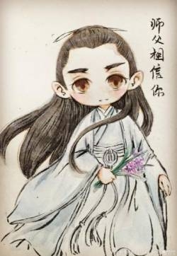 电视剧花千骨白子画Q版卡通人物形象师父相信你图片