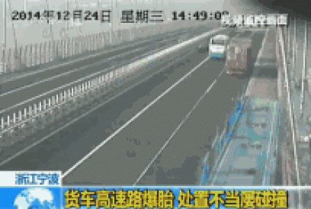 震撼车祸GIF动态图片关于马路杀手车祸的惊人视频动态图第5张