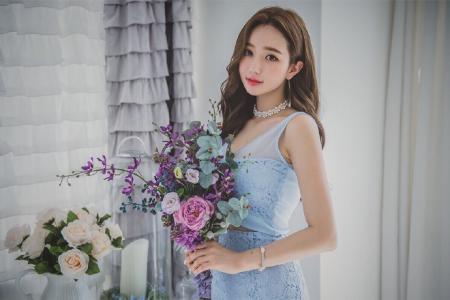 于越引领韩式新娘美妆潮流唯美婚纱艺术写真第5张