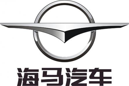 海马汽车车标图片：圆上嵌一个抽象的鹰隼形状第0张