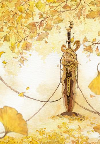 阿昕剑三水彩创意插画图片第2张