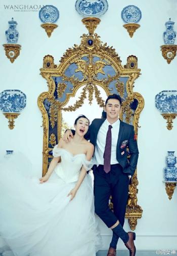 陈妍希唯美婚纱照性感摄影图片 让我们一起祝福爱情第6张