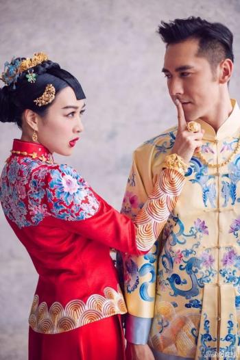 袁弘张歆艺婚纱照图片 浪漫纯真又甜蜜第4张
