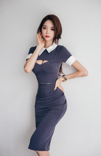 极品美女肉色丝袜美腿OL装性感写真图片第2张