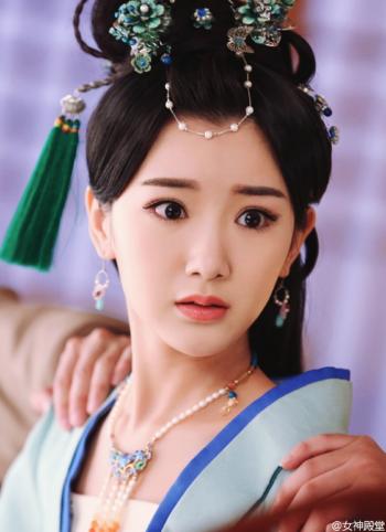 高清中国天津女演员锦绣未央毛晓彤古装精美剧照图片二喜古装写真第1张