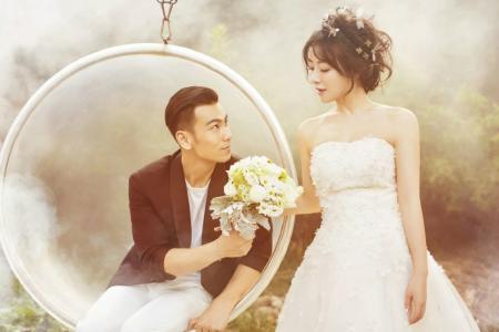 袁弘张歆艺婚纱照图片 浪漫纯真又甜蜜第4张
