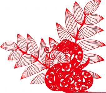 十二生肖蛇图片  唯美蛇图案剪纸图片第0张