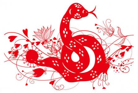 十二生肖蛇图片  唯美蛇图案剪纸图片第5张