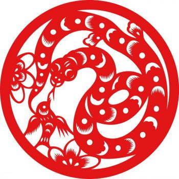 十二生肖蛇图片  唯美蛇图案剪纸图片第6张