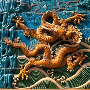 十二生肖龙摄影图片  祥瑞中国龙浮雕图片第3张