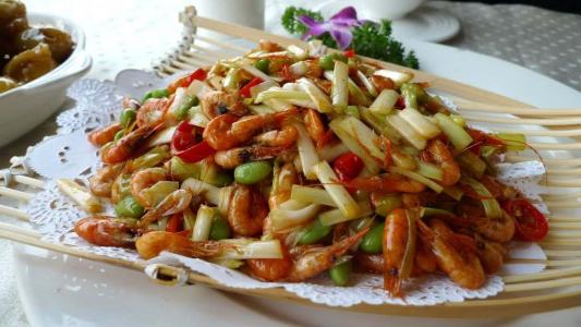 高清爆炒漓江虾图片桂林美食图片第5张