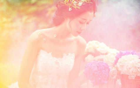 唯美梦幻亚洲美女婚纱摄影写真高清图片第3张