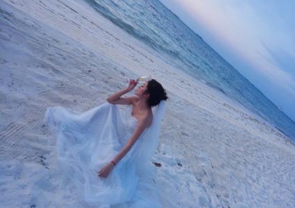 袁弘张歆艺婚纱照图片 浪漫纯真又甜蜜第4张