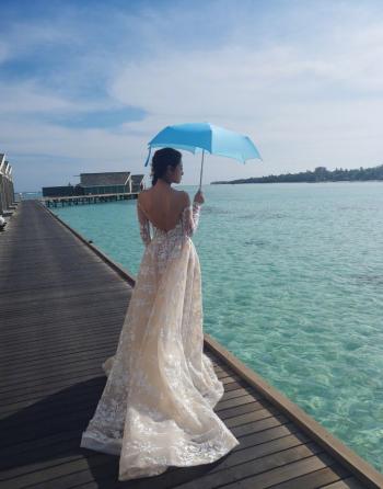 袁弘张歆艺婚纱照图片 浪漫纯真又甜蜜第5张