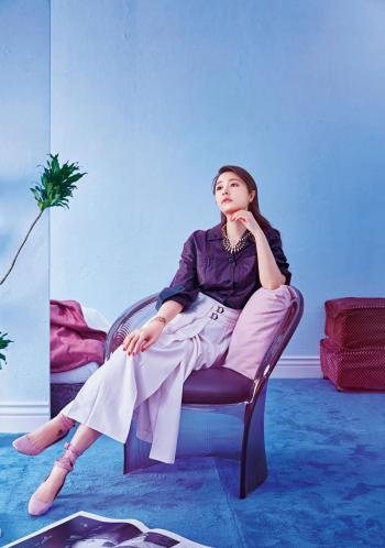 林心如巴黎秀场甜美街拍图片第5张