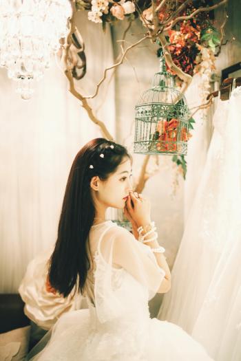 严屹宽杜若溪婚纱写真图片 明星夫妻温馨写真图片第5张
