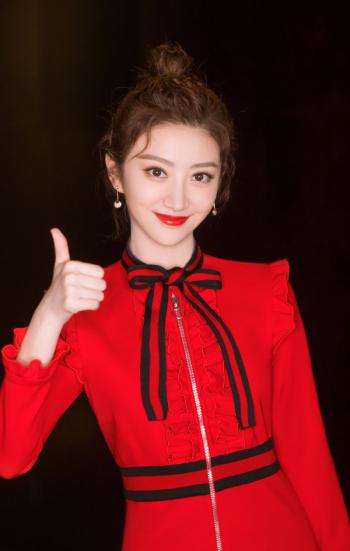 景甜活动照片 景甜知性清新时尚写真第4张