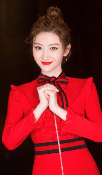 景甜活动照片 景甜知性清新时尚写真第5张