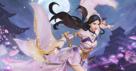 王者荣耀露娜紫霞仙子cosplay绝美写真高清图片第2张