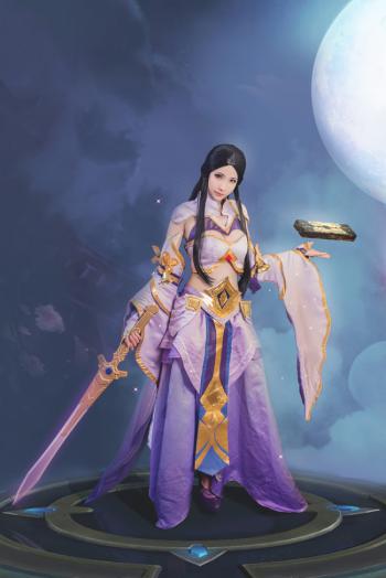 王者荣耀露娜紫霞仙子cosplay绝美写真高清图片第4张
