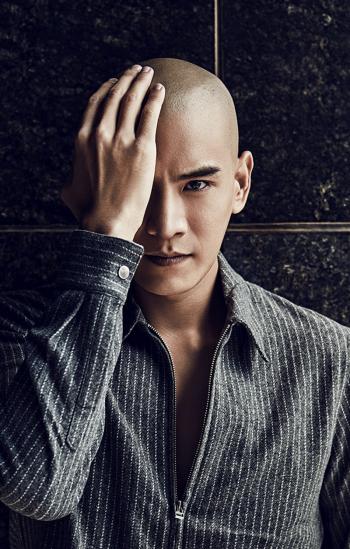 陈晓光头造型帅气西装写真图片第5张