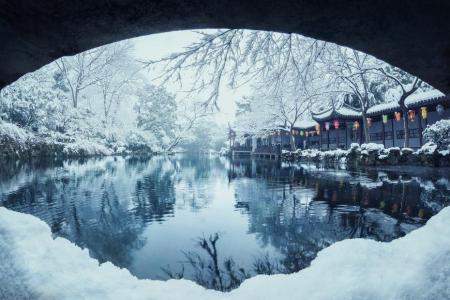 校花美女学生妹冬季雪景养眼迷人写真图片第0张