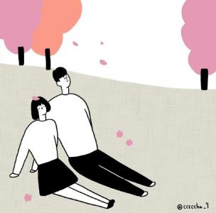 微信情侣头像图片 创意情侣手绘插画图片第4张