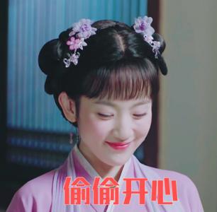 谭松韵《锦衣之下》可爱表情包图片第3张