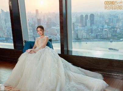 张馨予性感婚纱照高清写真图片第5张