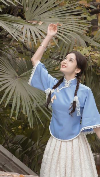 中国内地新疆乌鲁木齐市影视女演员古力娜扎新剧民国造型图片第2张