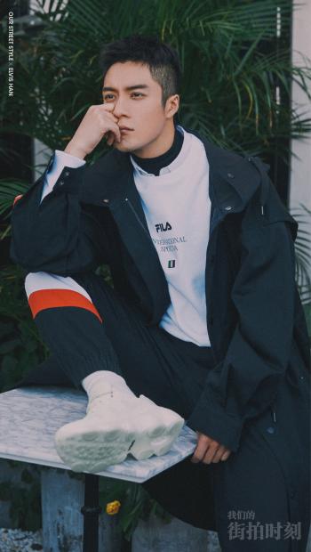 高清黑龙江省伊春男星韩东君帅气运动装写真图片第4张