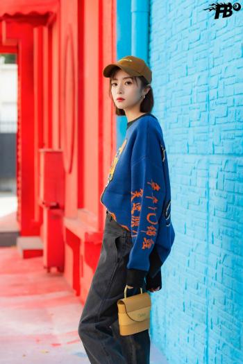 胡冰卿冰蓝系活泼明朗写真图片第0张