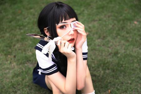 可爱萝莉万圣节cos小巫女写真福利高清图片第0张