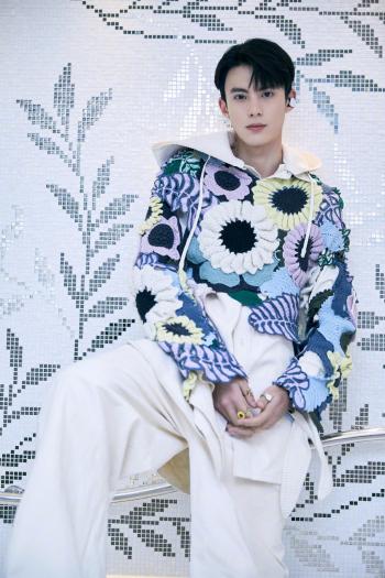 高清女星王鹤棣雏菊毛衣清新写真图片第5张