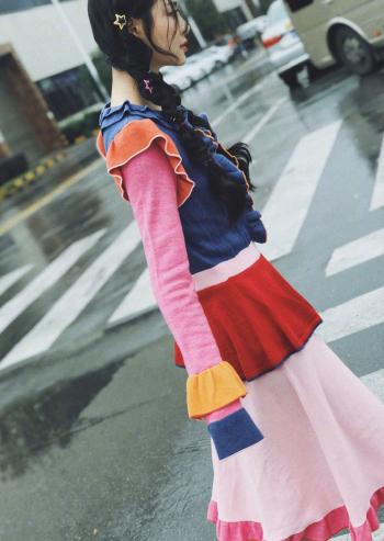 高清山东青岛美女李莎旻子甜美学院风写真图片第3张